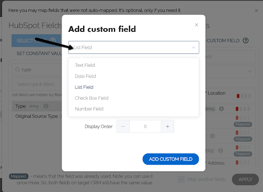 add_custom_field_List_field